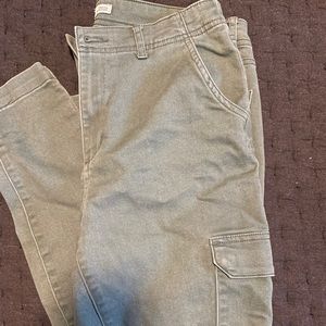 Green Cargo Jeans